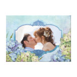 Hydrangea de la acuarela floral - personalizar impresiones en lona