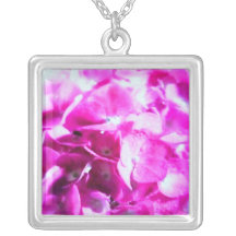 Hydrangea ✿Graceful Necklace✿☼♪ de plata precioso Pendiente Personalizado