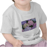 Hydrangeas azules de la lavanda camiseta