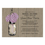Hydrangeas de madera del tarro de albañil del gran anuncios  