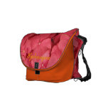 Hydrangeas rosados coralinos calientes bolsa messenger