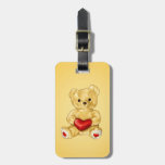 Hypnotist lindo del oso de peluche personalizado etiquetas maletas