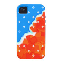 hysterical blue vibe iPhone 4 case
