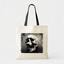 Hysteriskull que ríe el cráneo humano bolsa de mano