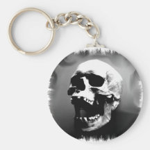 Hysteriskull que ríe el cráneo humano llaveros personalizados