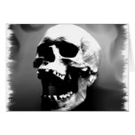 Hysteriskull que ríe el cráneo humano tarjetón