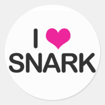 I <3 Snark Pegatina