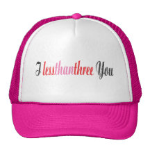 I <3 usted gorros bordados
