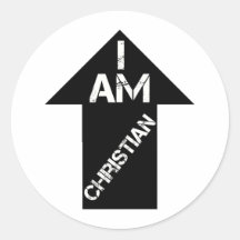 I am Christian Pegatinas Redondas