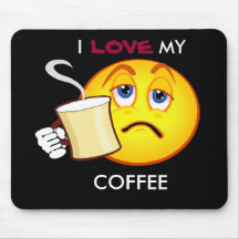 I, AMOR, MI, mousepad del CAFÉ Alfombrilla De Raton