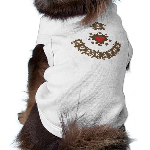 I baños de fango del corazón camisetas mascota