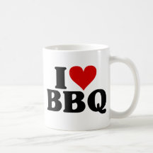 I Bbq del corazón Taza
