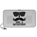 I bigote usted gafas de sol de una pregunta laptop altavoces