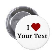 I botón del corazón (personalice) pins