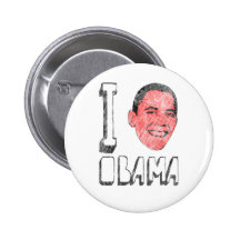 I botones de Obama del corazón Pins