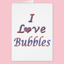 I burbujas del corazón (amor) tarjetas