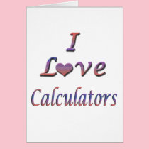 I calculadoras del corazón (amor) tarjetas