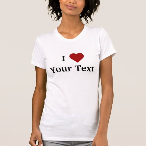 I camiseta del corazón (personalice)