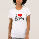 I camiseta femenina ligera del SPS del corazón