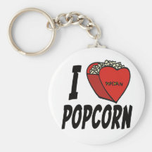 I camisetas y regalos de las palomitas del corazón llavero personalizado