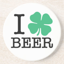 I cerveza del trébol posavasos diseño