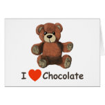 I chocolate del corazón (amor) felicitaciones