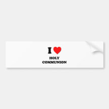 I comunión santa del corazón etiqueta de parachoque
