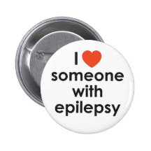 I corazón alguien con el botón de la epilepsia pin
