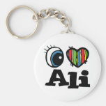 I corazón (amor) Ali Llavero Personalizado
