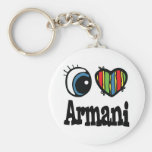 I corazón (amor) Armani Llaveros Personalizados