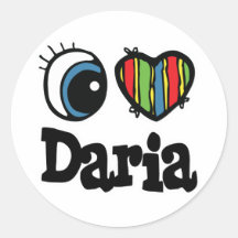 I corazón (amor) Daria Etiqueta