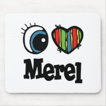 I corazón (amor) Merel Tapetes De Ratón
