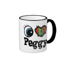 I corazón (amor) Peggy Tazas De Café