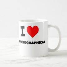 I corazón autobiográfico taza