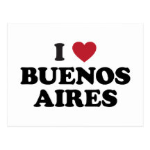 I corazón Buenos Aires la Argentina Tarjeta Postal