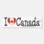 I CORAZÓN CANADÁ PEGATINA DE PARACHOQUE