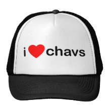 I corazón Chavs Gorros