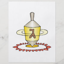 I corazón Dreidels Tarjetones