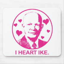 I corazón Ike Mousepad Alfombrilla De Ratón