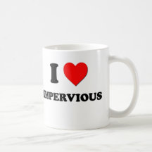 I corazón impermeable tazas de café