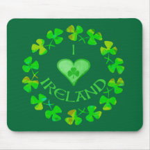 I corazón Irlanda Mousepad Alfombrilla De Raton