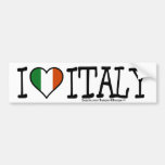 I CORAZÓN ITALIA ETIQUETA DE PARACHOQUE