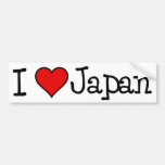 I CORAZÓN JAPÓN 2 PEGATINA DE PARACHOQUE