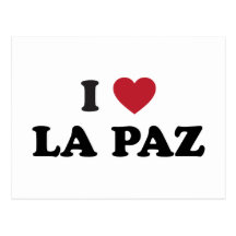 I corazón La Paz Bolivia Postal