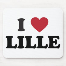 I corazón Lille Francia Tapetes De Ratones