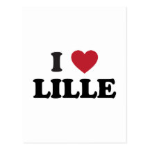 I corazón Lille Francia Tarjetas Postales
