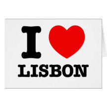 I corazón Lisboa Felicitaciones