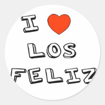 I corazón Los Feliz Pegatinas