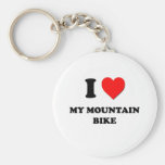 I corazón mi bici de montaña llaveros