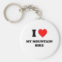 I corazón mi bici de montaña llaveros
